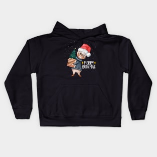 Merry bookmas Kids Hoodie